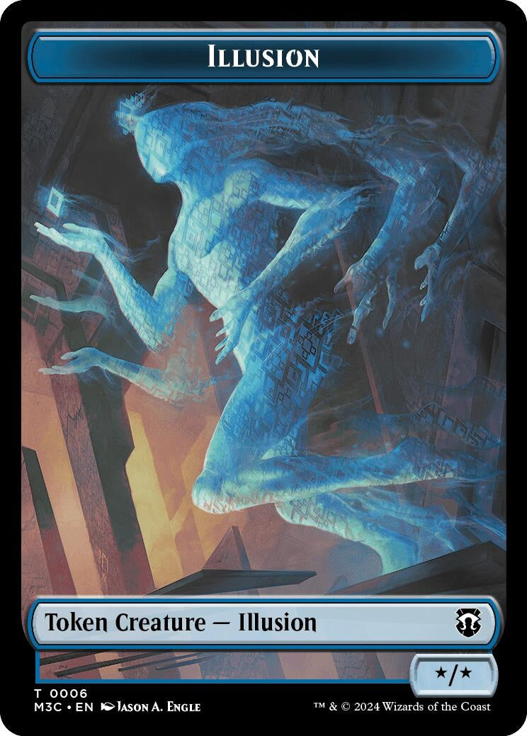 Image for Illusion (Ripple Foil) // Servo Double-Sided Token (6 // 33) (Modern Horizons 3) - Magic: The Gathering