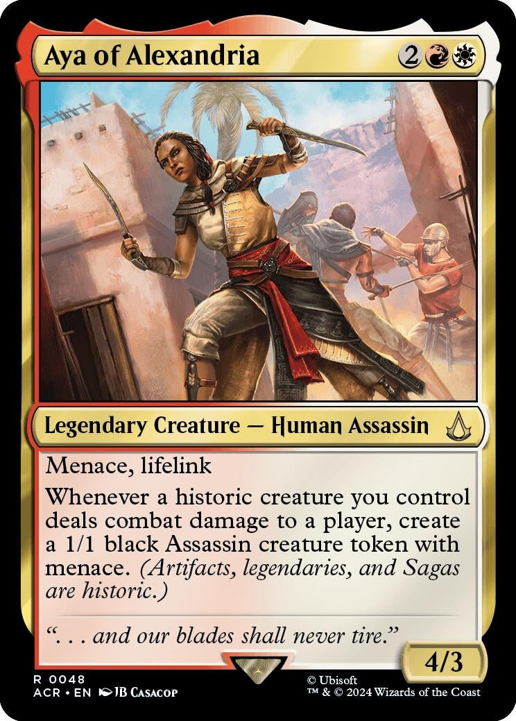 Image for Aya of Alexandria (48) (Universes Beyond: Assassin's Creed) - Magic: The Gathering