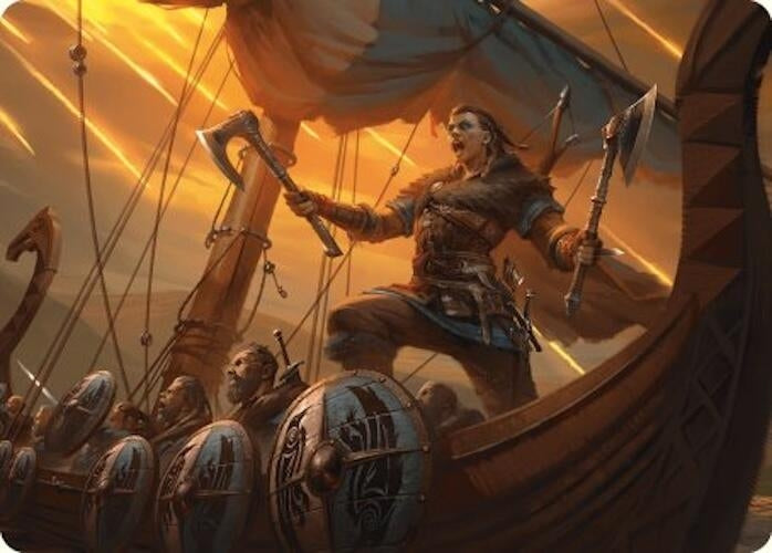 Image for Eivor, Battle-Ready Art Card (18) (Universes Beyond: Assassin's Creed) - Magic: The Gathering