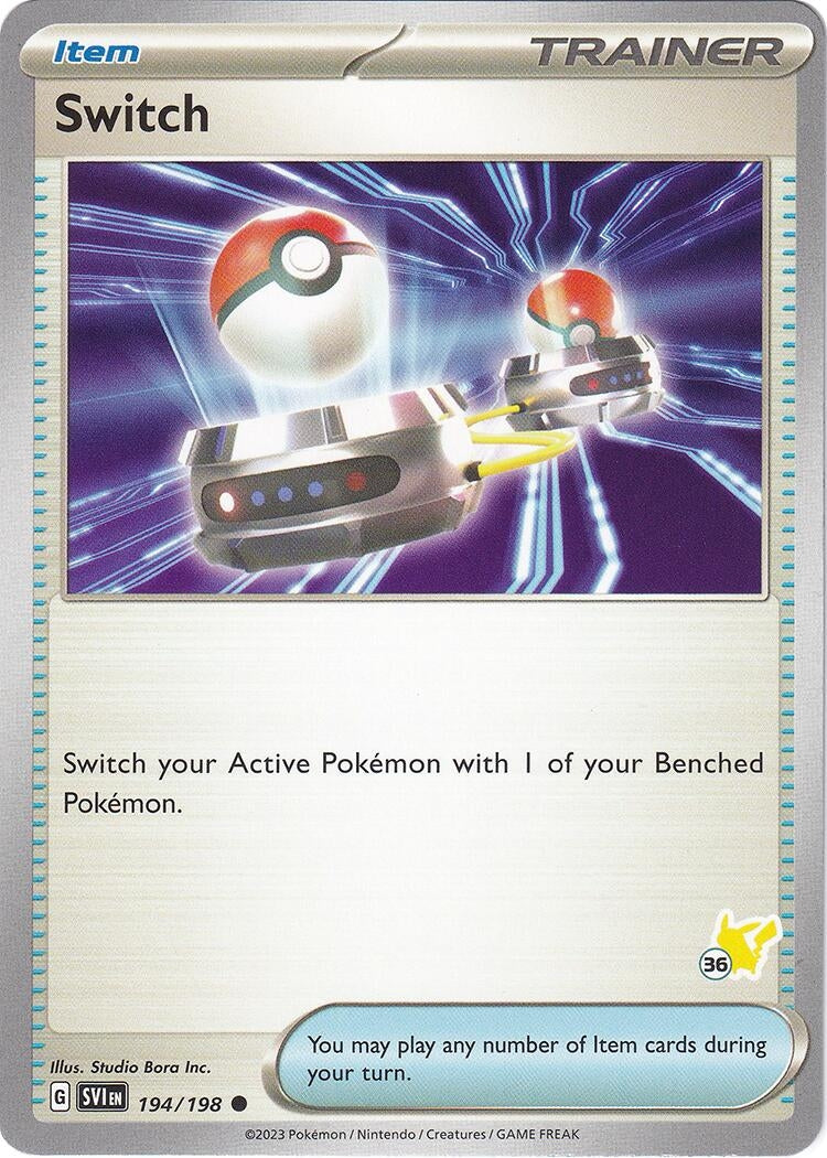 Image for Switch - Pikachu 36 (194/198) (BA24) - Pokemon
