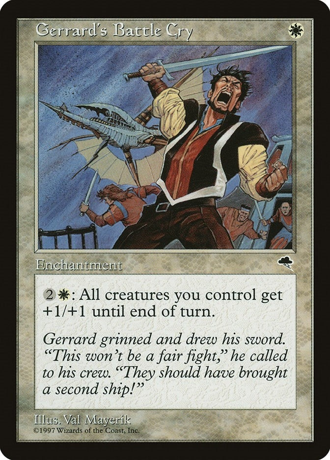 Image for Gerrard's Battle Cry (21) (Tempest) - Magic: The Gathering