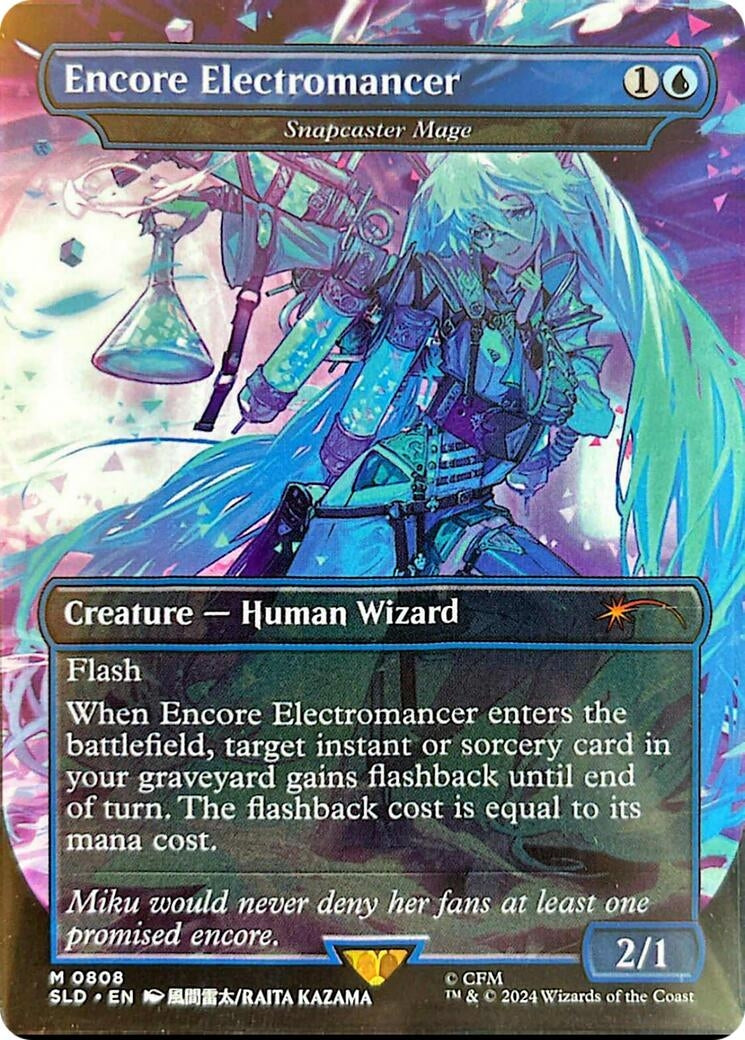 Image for Encore Electromancer - Snapcaster Mage (Rainbow Foil) (808) (Secret Lair Drop Series) - Magic: The Gathering