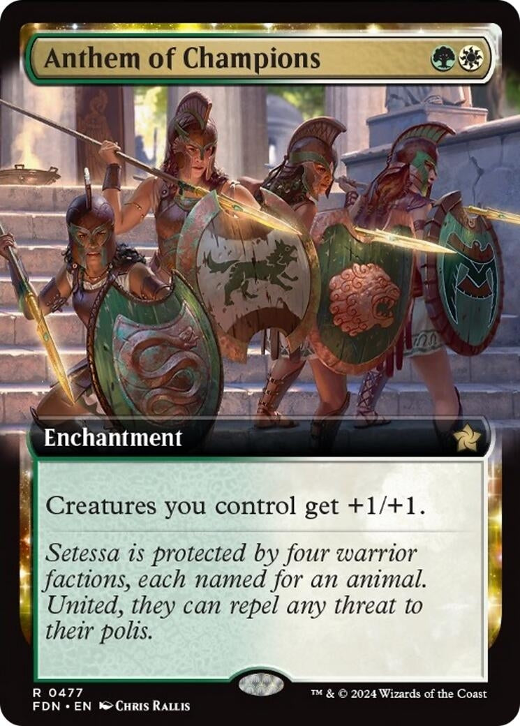 Image for Anthem of Champions (Extended Art) (477) (Foundations) - Magic: The Gathering