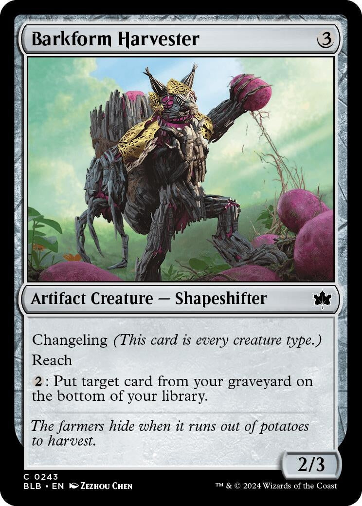 Image for Barkform Harvester (243) (Bloomburrow) - Magic: The Gathering