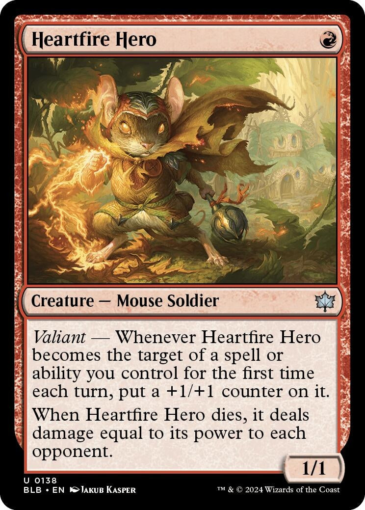 Image for Heartfire Hero (138) (Bloomburrow) - Magic: The Gathering