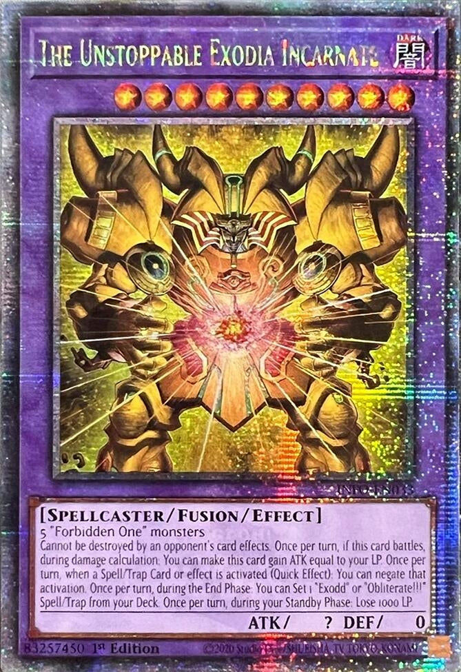 Image for The Unstoppable Exodia Incarnate (Quarter Century Secret Rare) (INFO-EN033) (INFO) - YuGiOh