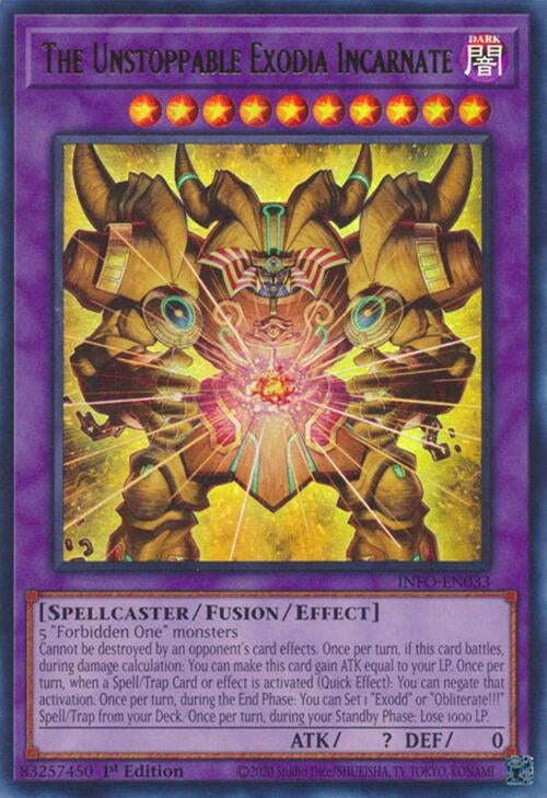 Image for The Unstoppable Exodia Incarnate (INFO-EN033) (INFO) - YuGiOh