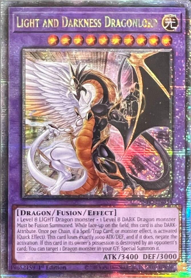 Image for Light and Darkness Dragonlord (Quarter Century Secret Rare) (INFO-EN034) (INFO) - YuGiOh