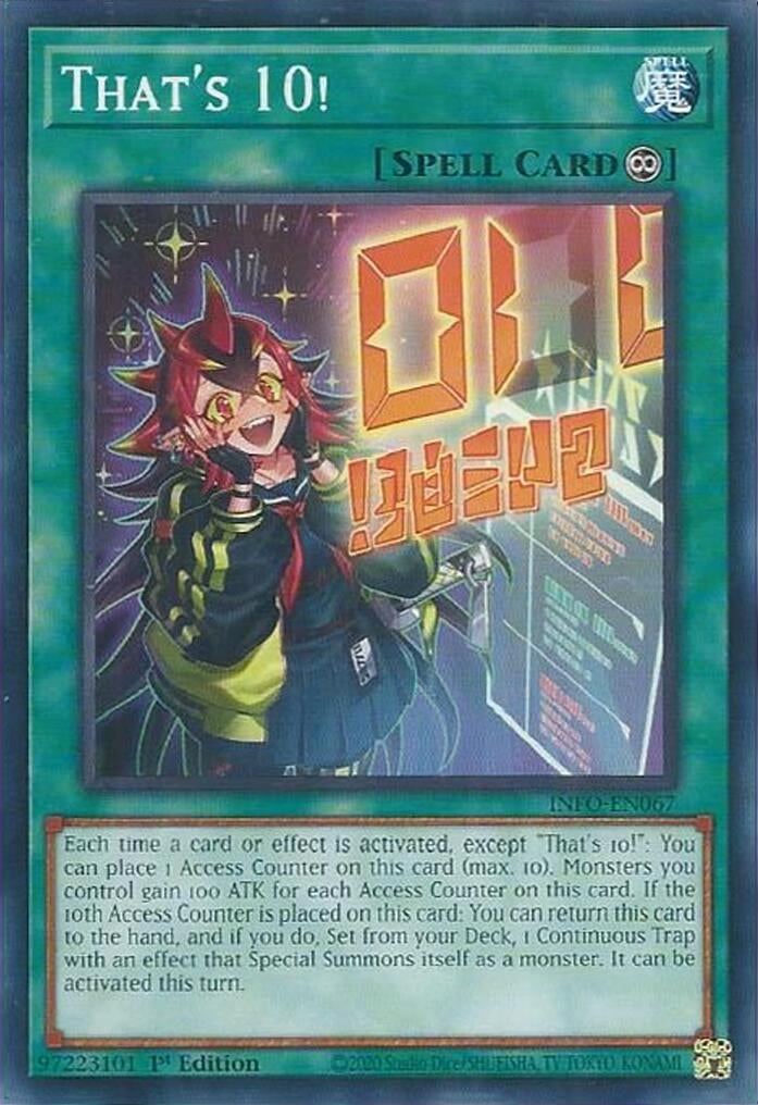 Image for That's 10! (INFO-EN067) (INFO) - YuGiOh