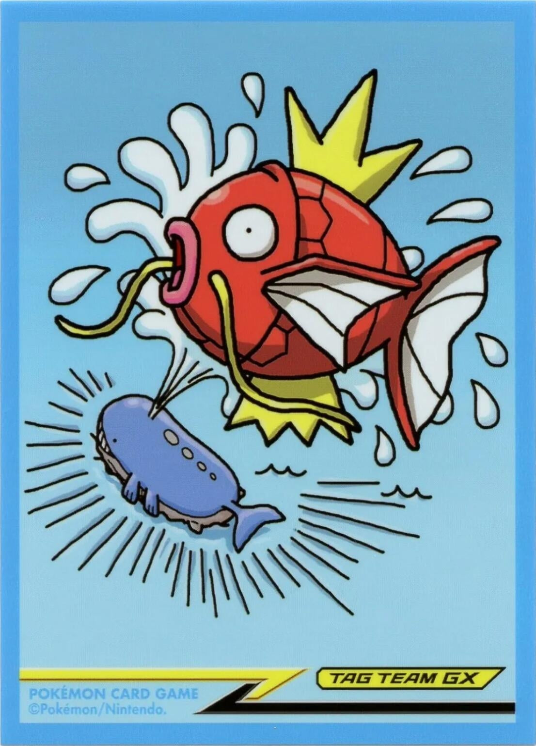 Image for Pokemon TCG: Pokemon Center Japan Exclusive Card Sleeves - Magikarp & Wailord Tag Team GX (64-Pack) - Card Sleeves