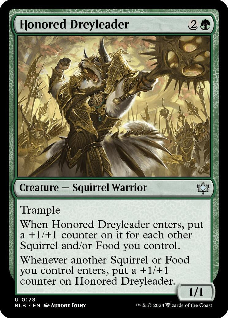 Image for Honored Dreyleader (178) (Bloomburrow) - Magic: The Gathering