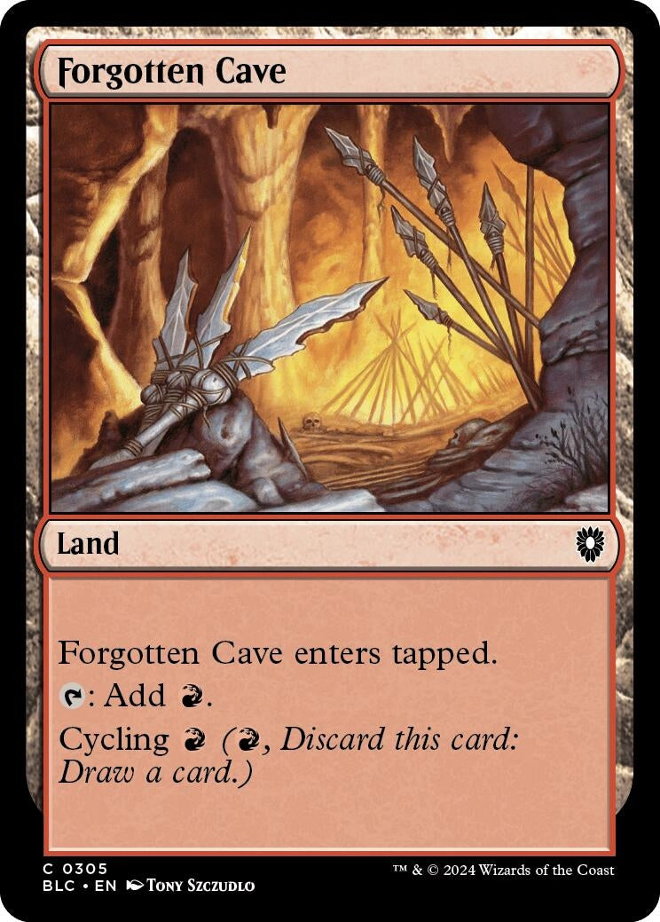 Image for Forgotten Cave (305) (Bloomburrow) - Magic: The Gathering