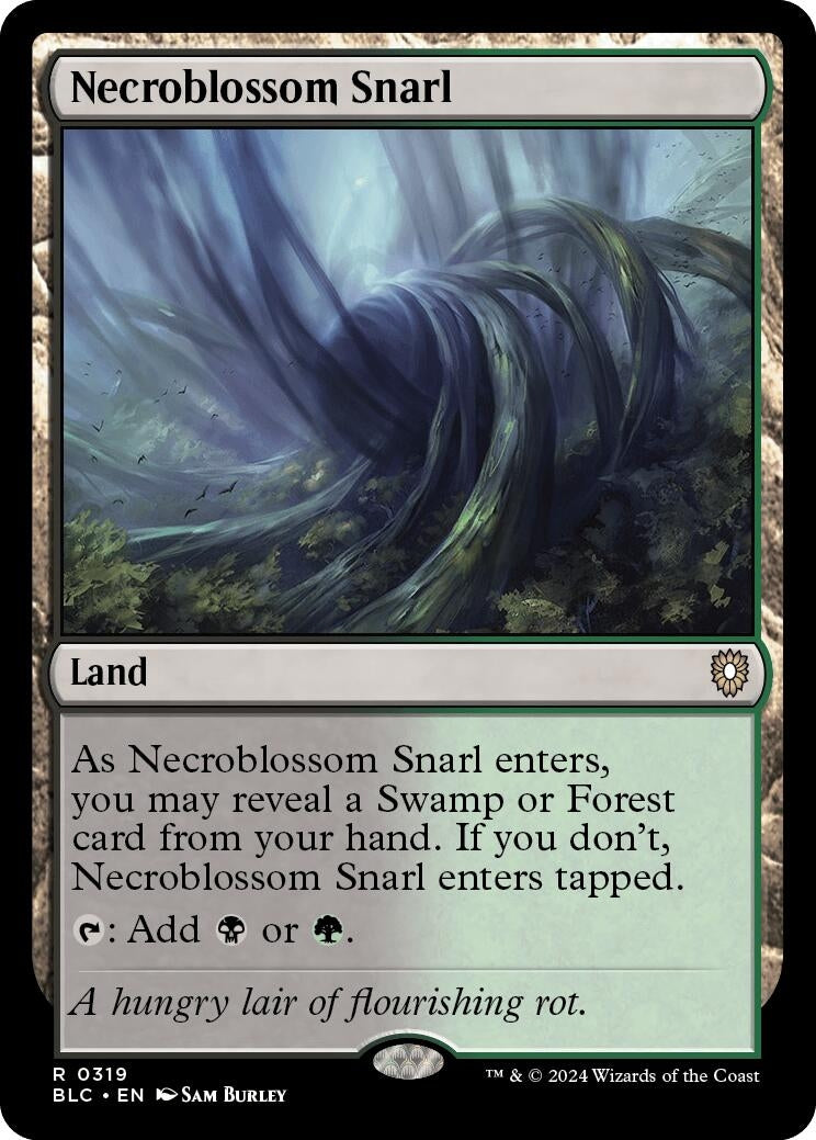 Image for Necroblossom Snarl (319) (Bloomburrow) - Magic: The Gathering