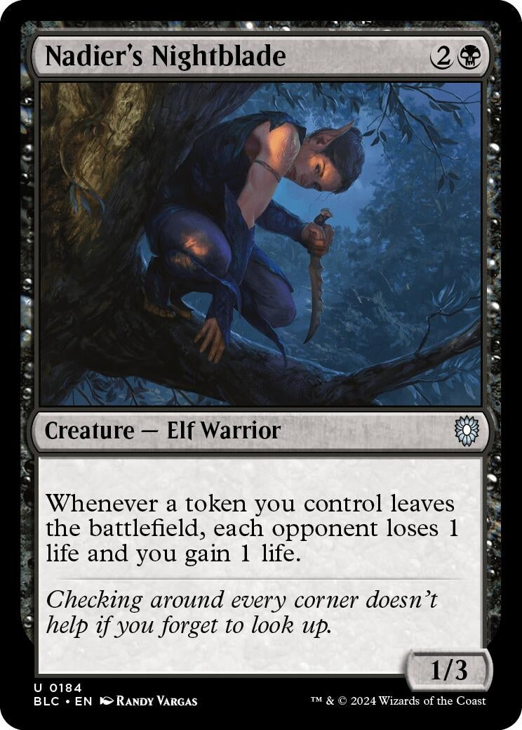 Image for Nadier's Nightblade (184) (Bloomburrow) - Magic: The Gathering