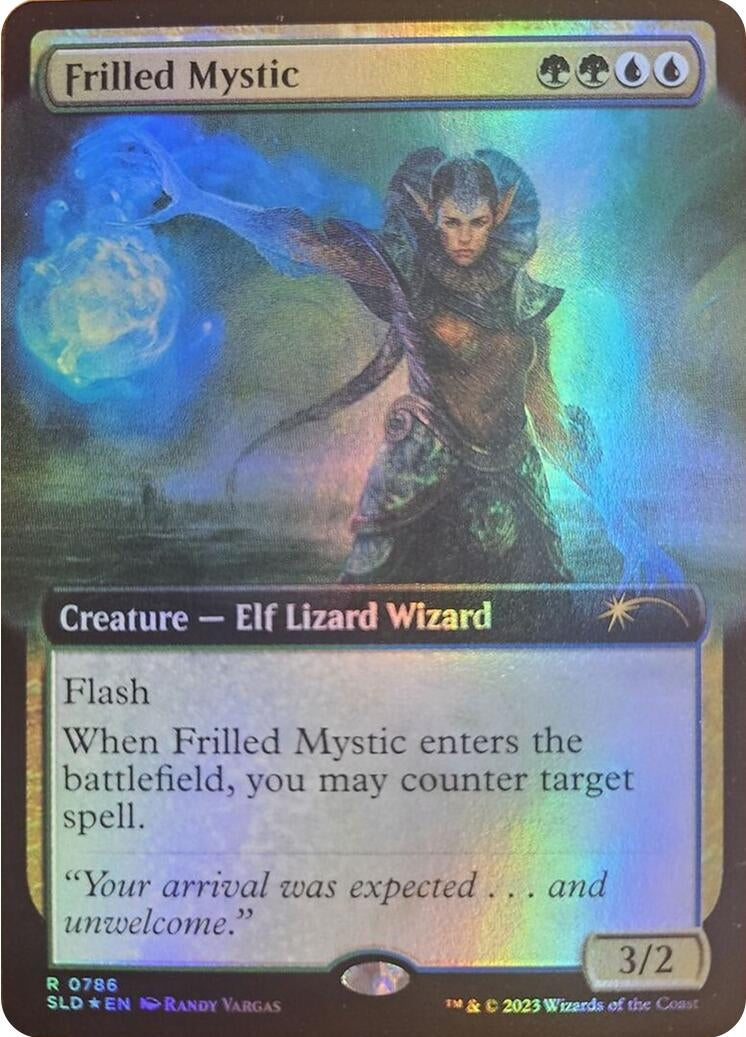 Image for Frilled Mystic (Extended Art) (786) (Secret Lair Drop Series) - Magic: The Gathering