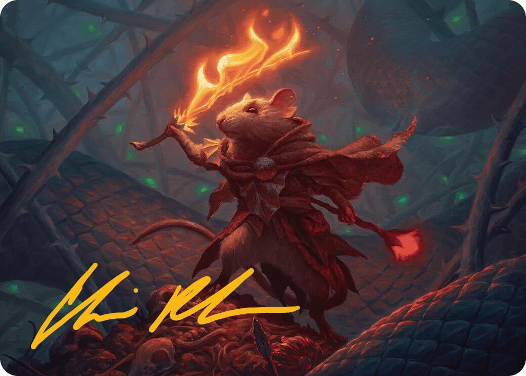 Image for Emberheart Challenger Art Card (Gold-Stamped Signature) (19) (Bloomburrow) - Magic: The Gathering