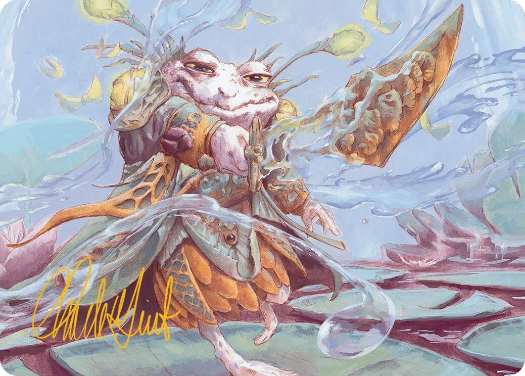 Image for Glarb, Calamity's Augur Art Card (Gold-Stamped Signature) (40) (Bloomburrow) - Magic: The Gathering
