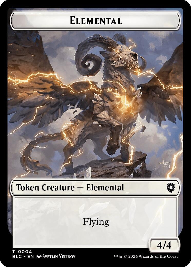 Image for Elemental // Cat Double-Sided Token (4 // 26) (Bloomburrow) - Magic: The Gathering