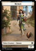 Image for Human // Soldier Double-Sided Token (6 // 8) (Bloomburrow) - Magic: The Gathering