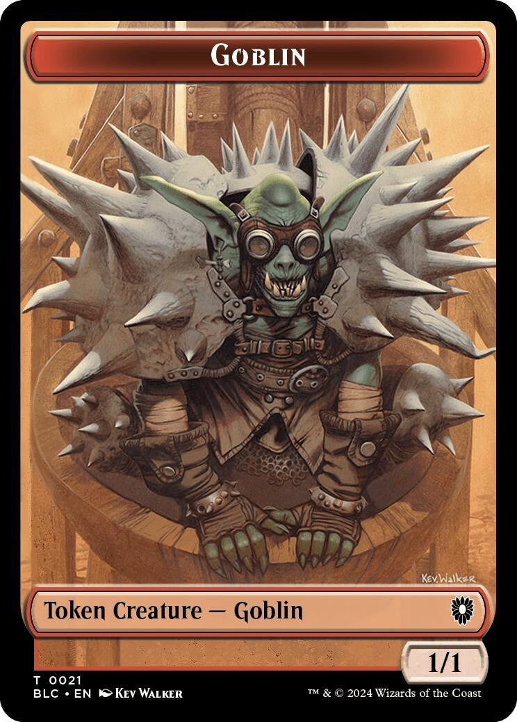 Image for Goblin // Thopter Double-Sided Token (21 // 39) (Bloomburrow) - Magic: The Gathering
