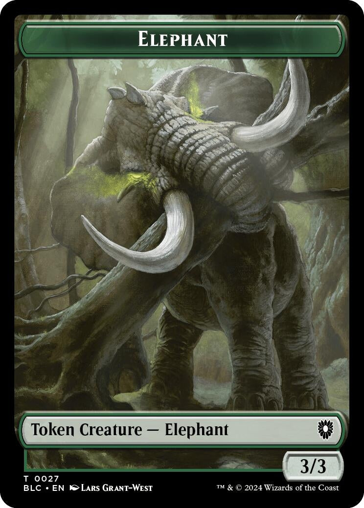 Image for Elephant // Squid Double-Sided Token (27 // 17) (Bloomburrow) - Magic: The Gathering