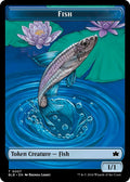 Image for Fish // Warren Warleader Double-Sided Token (7 // 5) (Bloomburrow) - Magic: The Gathering