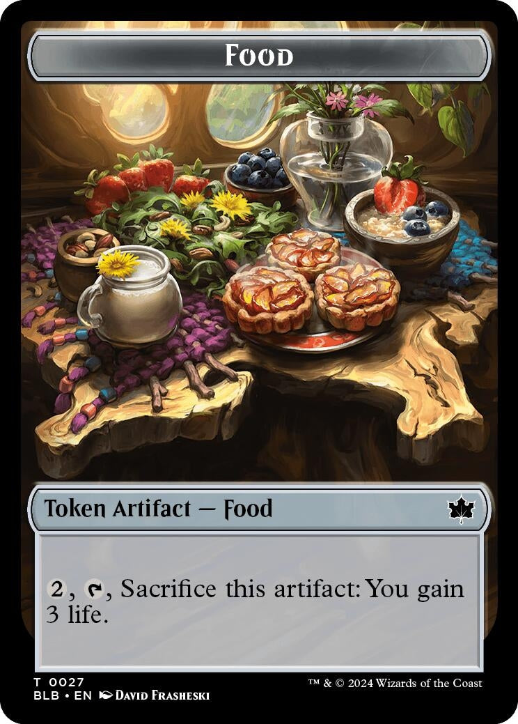 Image for Food // Pawpatch Recruit Double-Sided Token (27 // 21) (Bloomburrow) - Magic: The Gathering