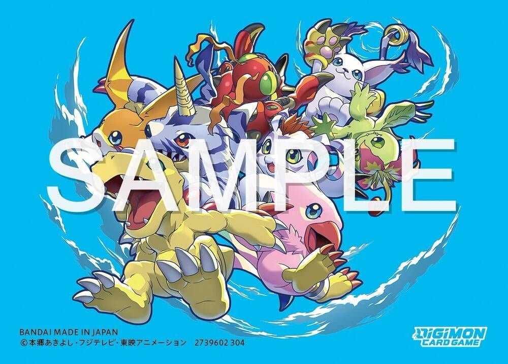 Image for Digimon Card Game Official Sleeves - Friends of Adventure Card Sleeves 2024 (60-Pack) - Card Sleeves