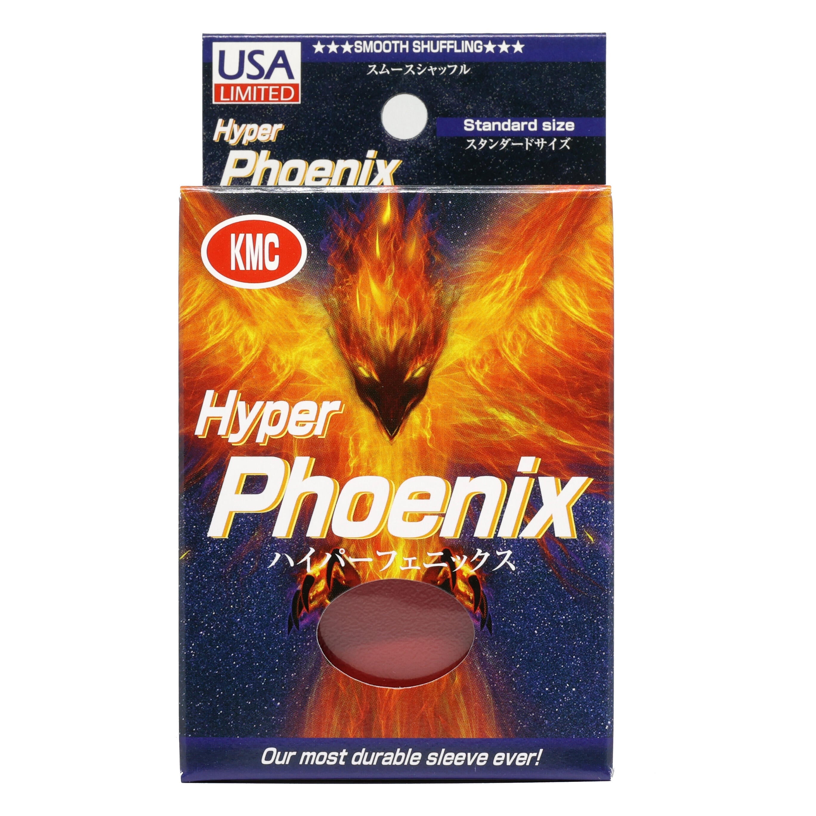 Image for KMC Card Barrier - Hyper Phoenix - Red (100-Pack) - Card Sleeves