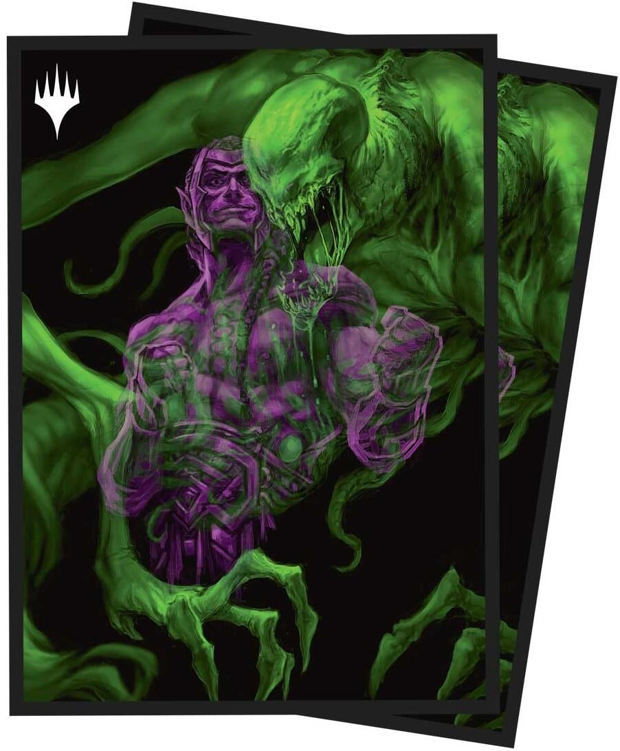Image for Duskmourn Tyvar, the Pummeler - Double Exposure Alt Standard Deck Protector Sleeves for Magic: The Gathering (100-pack) - Card Sleeves