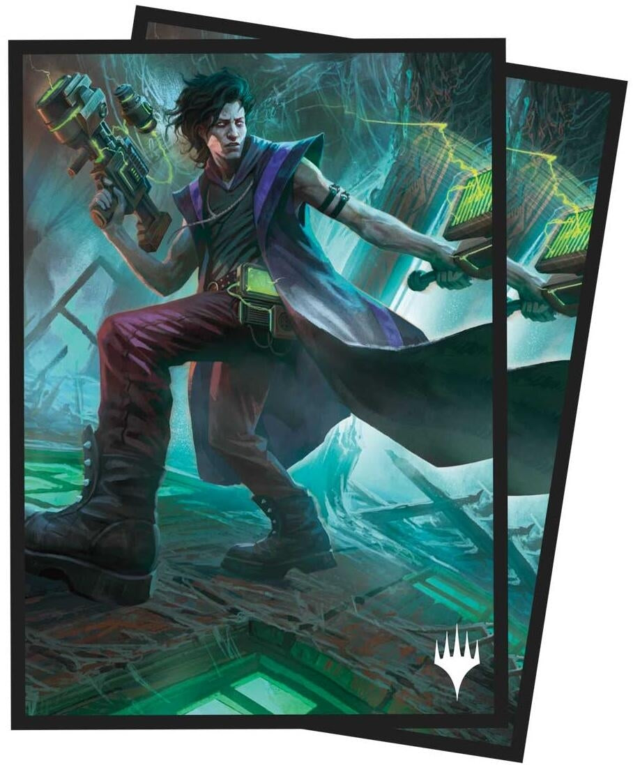 Image for Duskmourn Winter, Cynical Opportunist Standard Deck Protector Sleeves for Magic: The Gathering (100-pack) - Card Sleeves