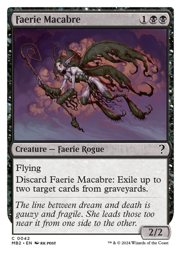 Image for Faerie Macabre (White Border) (42) (Mystery Booster 2) - Magic: The Gathering