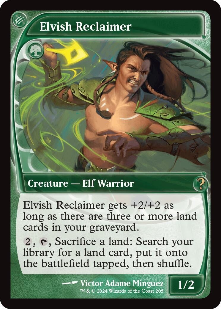 Image for Elvish Reclaimer (Future Sight) (205) (Mystery Booster 2) - Magic: The Gathering