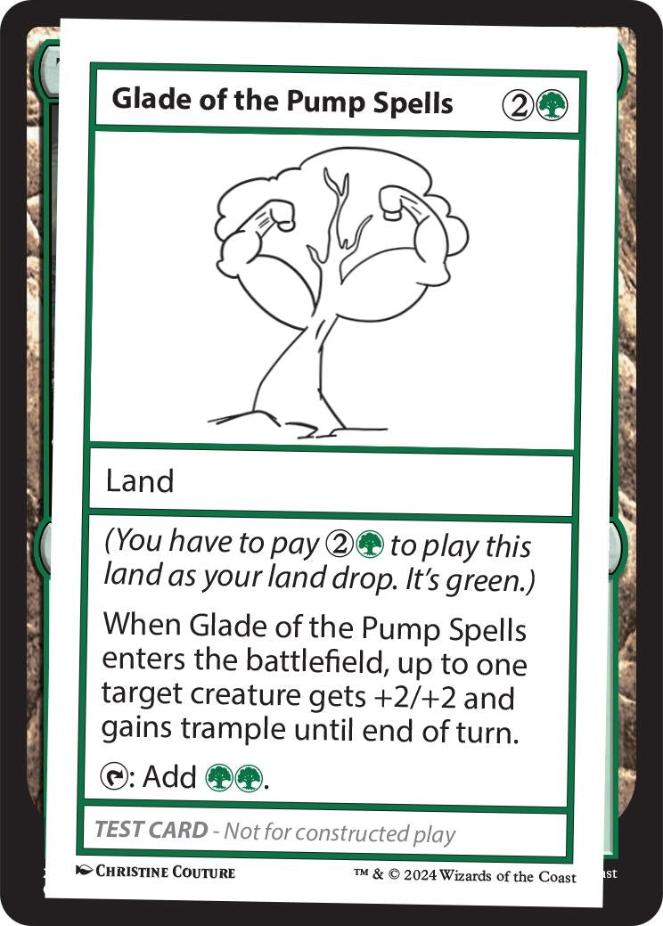 Image for Glade of the Pump Spells (Mystery Booster 2 Playtest Cards) - Magic: The Gathering