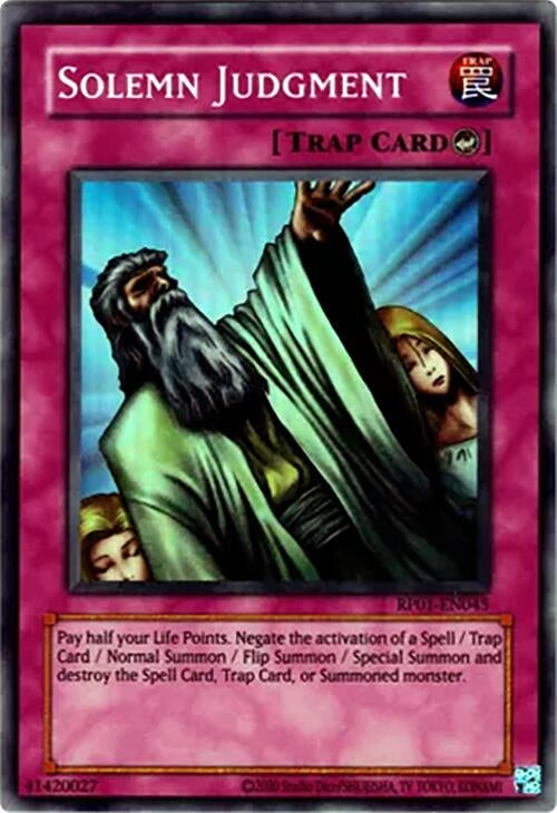 Image for Solemn Judgment (RP01-EN045) (Retro Pack (2020 Date Reprint)) - YuGiOh