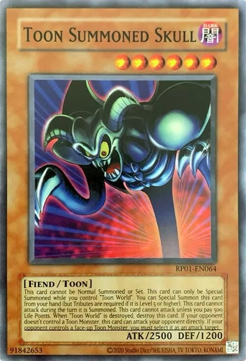 Image for Toon Summoned Skull (RP01-EN064) (Retro Pack (2020 Date Reprint)) - YuGiOh