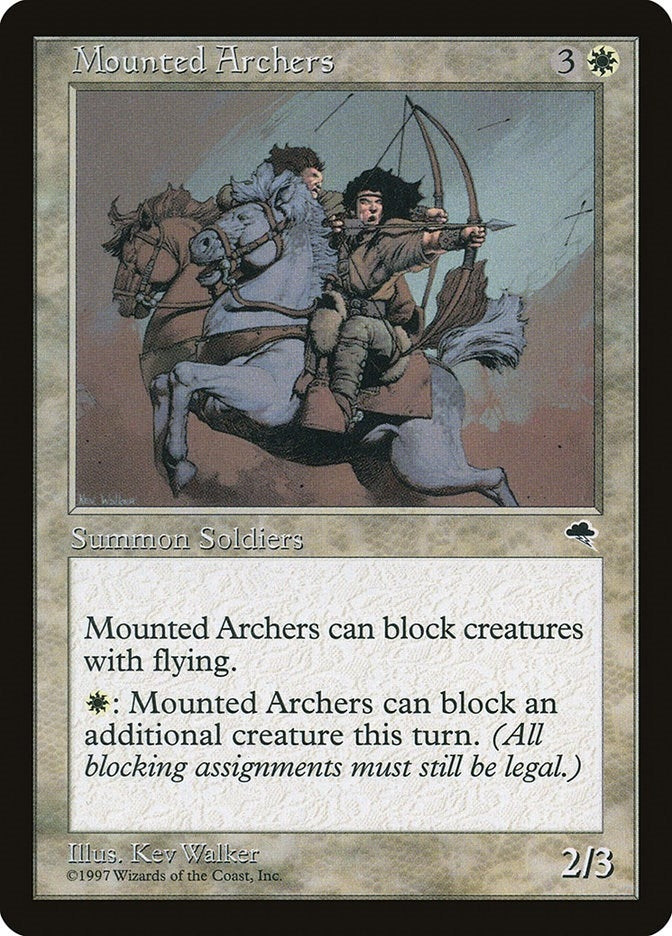 Image for Mounted Archers (30) (Tempest) - Magic: The Gathering