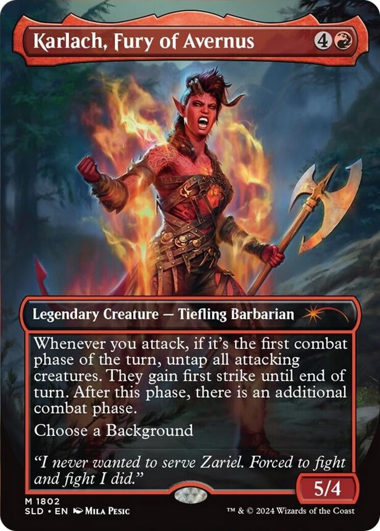Image for Karlach, Fury of Avernus (1802) (Secret Lair Drop Series) - Magic: The Gathering