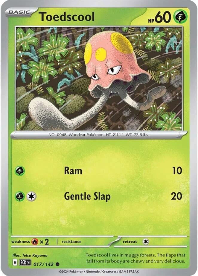 Image for Toedscool (017/142) (SCR) - Pokemon
