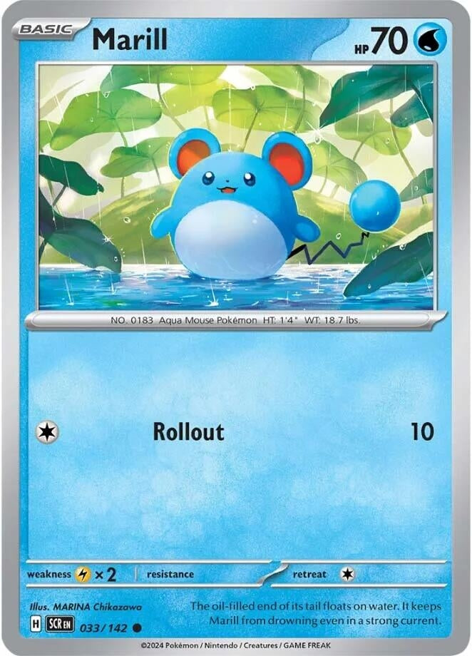Image for Marill (033/142) (SCR) - Pokemon
