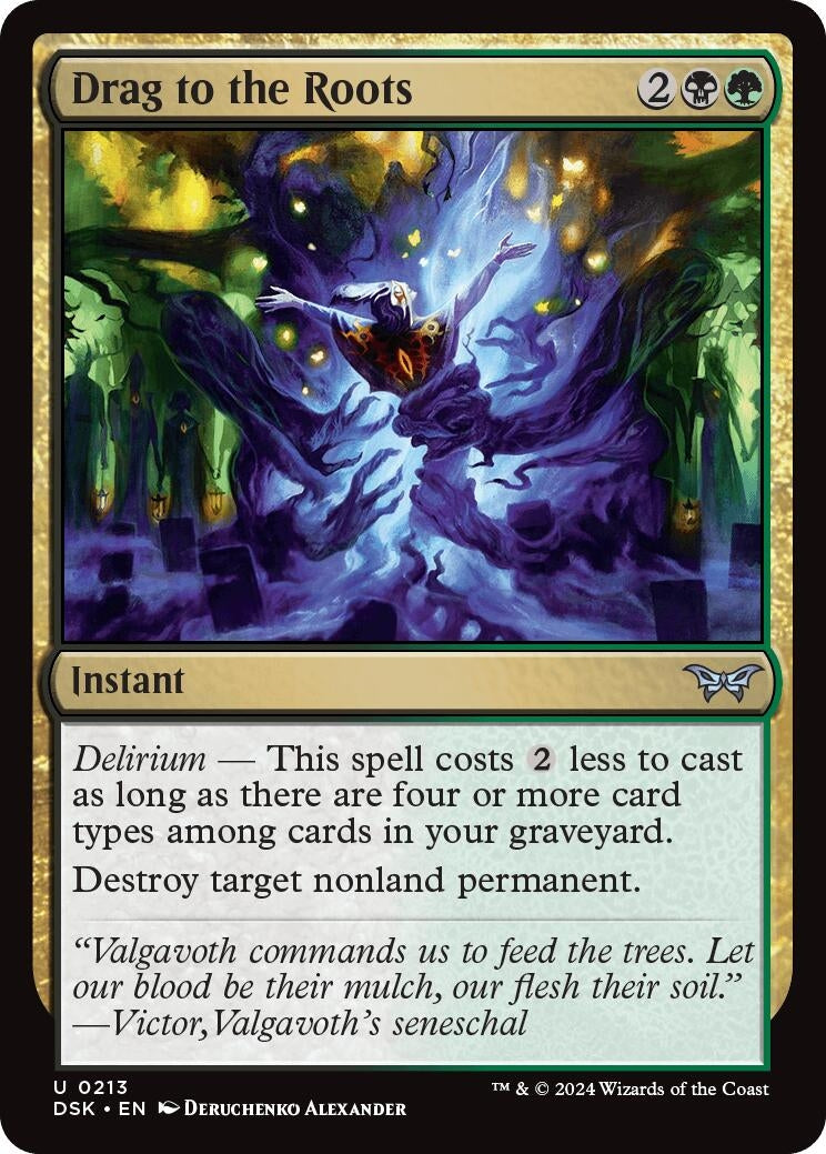 Image for Drag to the Roots (213) (Duskmourn: House of Horror) - Magic: The Gathering