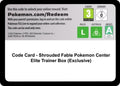 Image for Code Card - Shrouded Fable Pokemon Center Elite Trainer Box (Exclusive) (SFA) - Pokemon