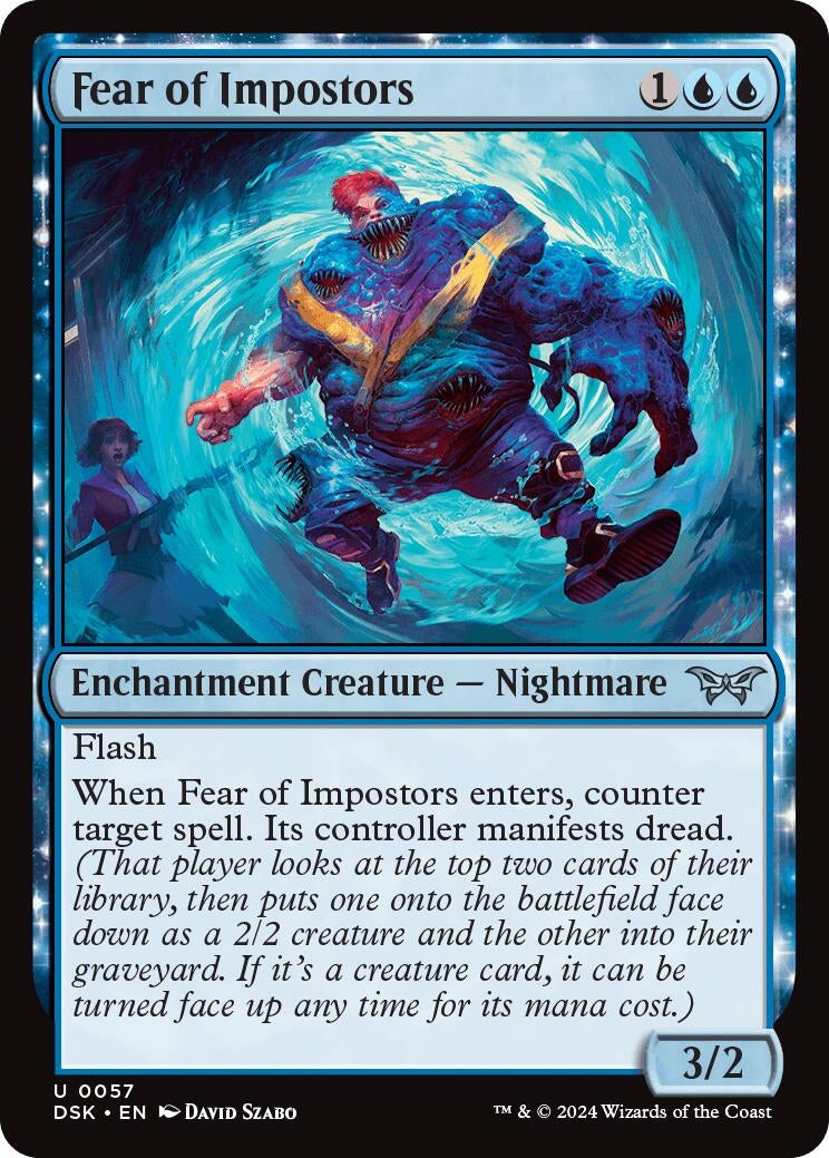 Image for Fear of Impostors (57) (Duskmourn: House of Horror) - Magic: The Gathering