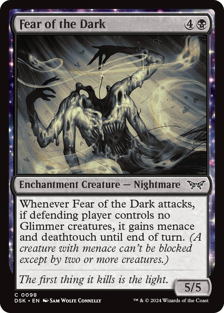 Image for Fear of the Dark (98) (Duskmourn: House of Horror) - Magic: The Gathering