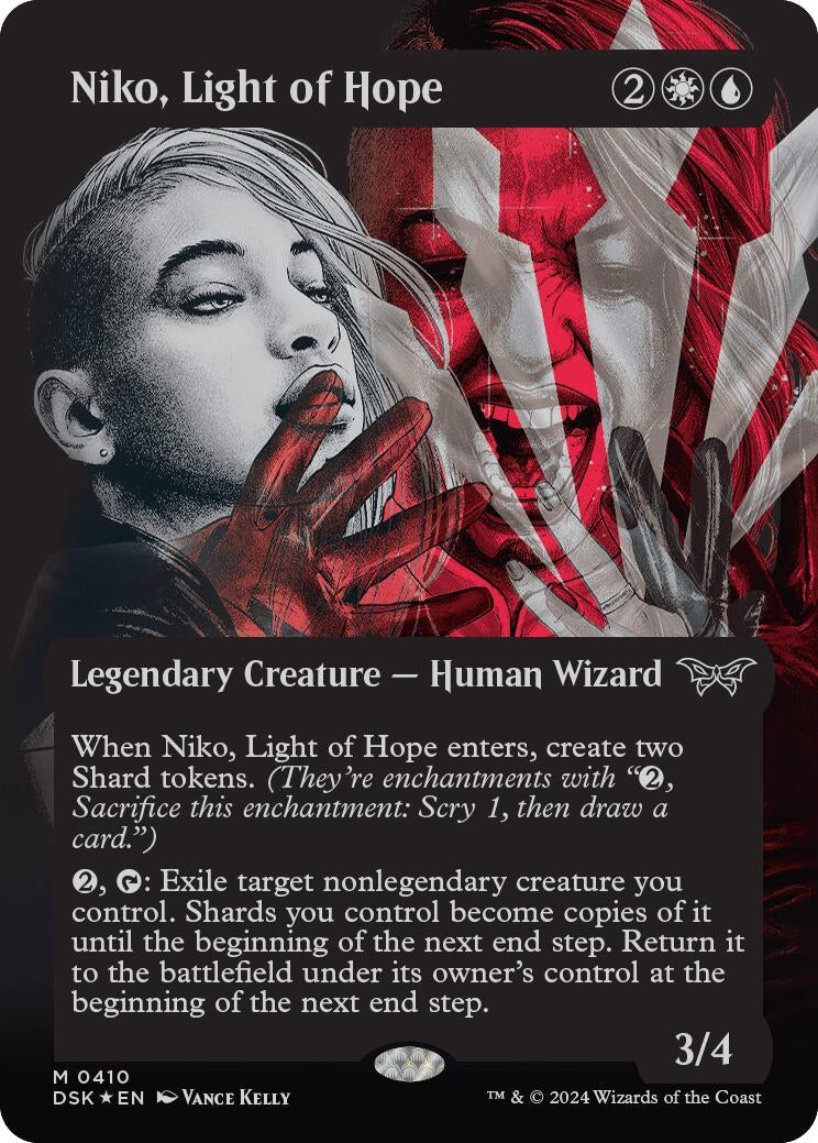 Image for Niko, Light of Hope (Showcase) (Textured Foil) (410) (Duskmourn: House of Horror) - Magic: The Gathering