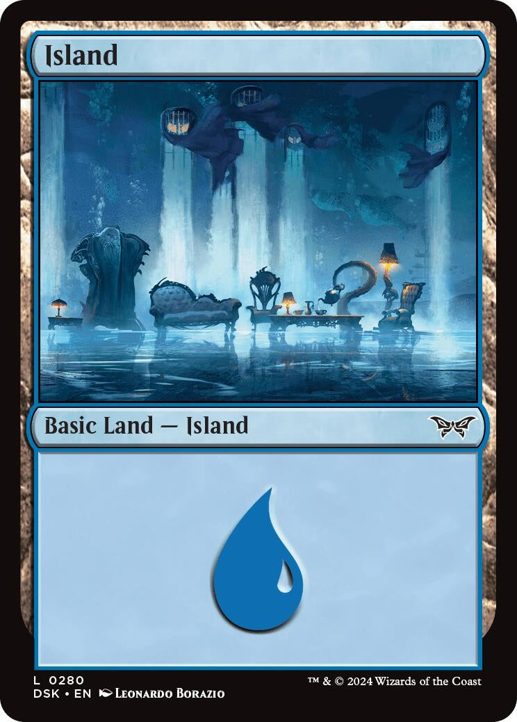 Image for Island (0280) (280) (Duskmourn: House of Horror) - Magic: The Gathering