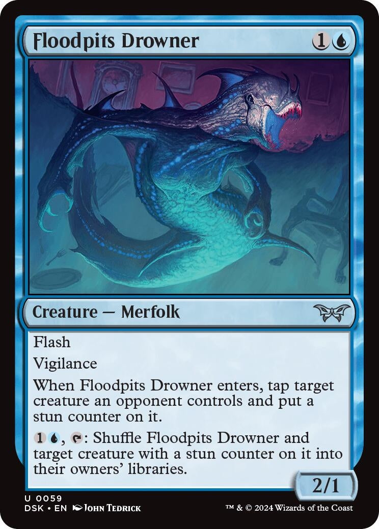 Image for Floodpits Drowner (59) (Duskmourn: House of Horror) - Magic: The Gathering