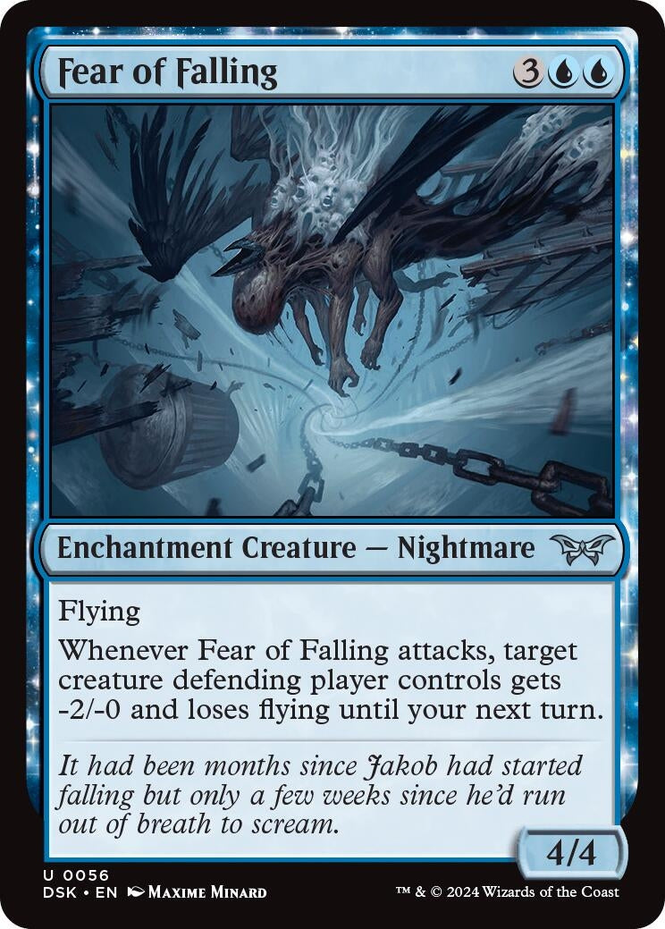 Image for Fear of Falling (56) (Duskmourn: House of Horror) - Magic: The Gathering