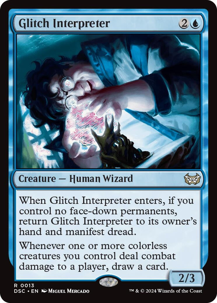Image for Glitch Interpreter (13) (Duskmourn: House of Horror) - Magic: The Gathering