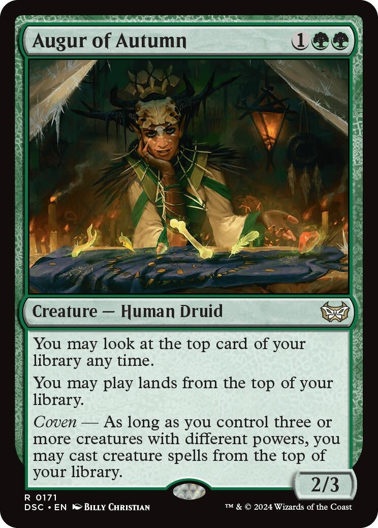 Image for Augur of Autumn (171) (Duskmourn: House of Horror) - Magic: The Gathering